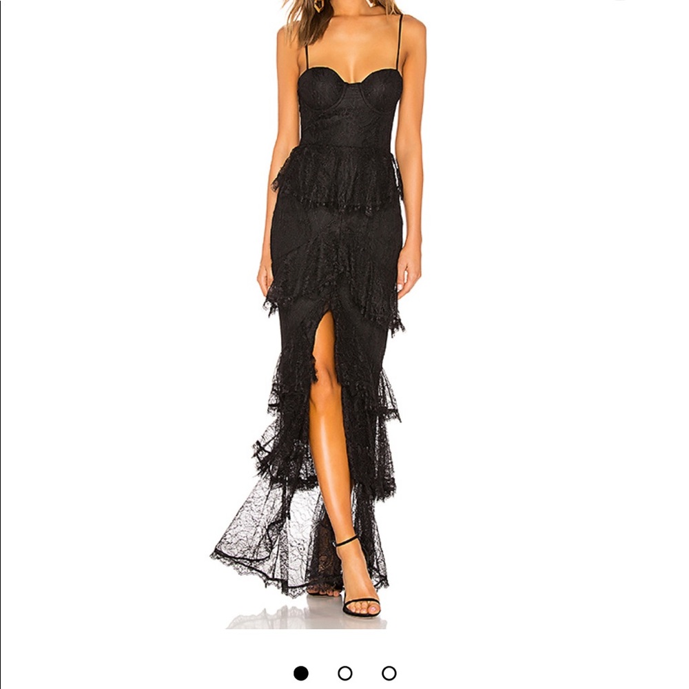 ISO! Majorelle Zelda fitz gown in black